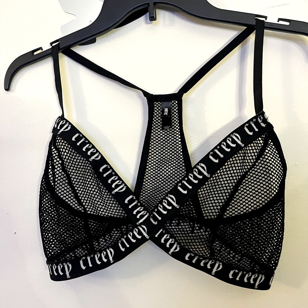 Creep Black Mesh Bralette - Picture 2 of 4